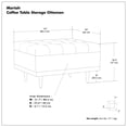 thumbnail image 3 of Simpli Home Mariah Coffee Table Storage Ottoman, 3 of 19