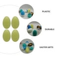 4pcs Plastic Easter Eggs Empty Eggshell Easter Party Eggs Easter