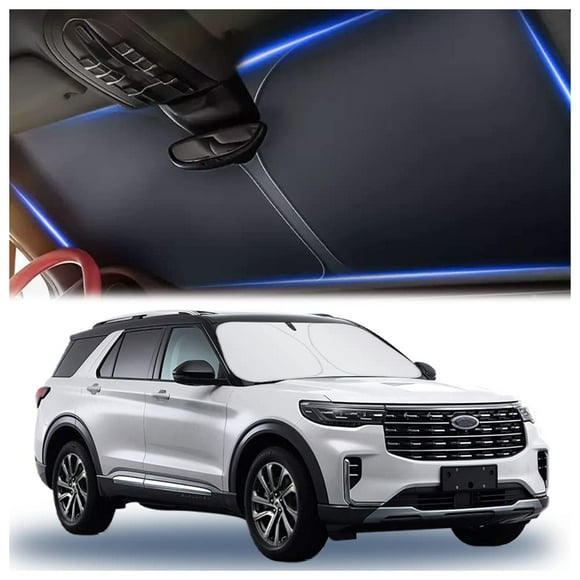 Parasol para auto Aokdom 145 x 80 cm, plegable, universal para SUV