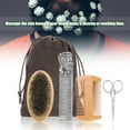 thumbnail image 4 of Mustache Beard Set, Rustproof Beard Cleaning Kit Safe Firm Brush Hair  for Home Travel Use, 4 of 7