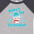 thumbnail image 4 of Inktastic Baby's 1st Chrismukkah with Cute Snowman and Snowflakes Boys or Girls Baby Bodysuit, 4 of 5