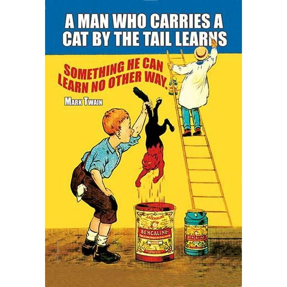 Cat By the Tail- Fine Art Canvas Print (20" x 30")