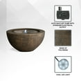 thumbnail image 2 of "X-Brand Tranquil Elegance 19.8"" Round Polyresin Indoor/Outdoor Sphere Water Fountain with LED Light, Bronze", 2 of 8