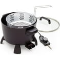 thumbnail image 5 of -Quart Big Kettle, Steamer and Deep Fryer Multi-Cooker, Black, 5 of 6
