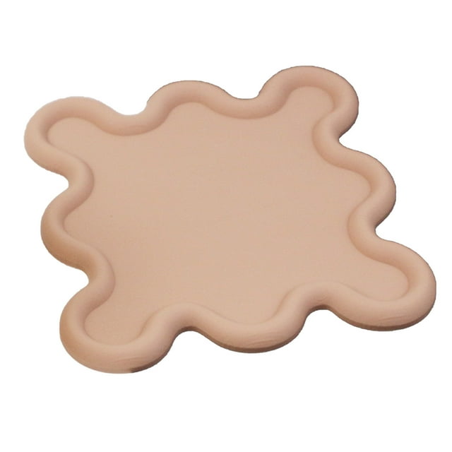 Tapis de Tasse en PVC Forme Irrégulière Résistant à la Chaleur Imperméable Tapis de Bol pour Cuisine