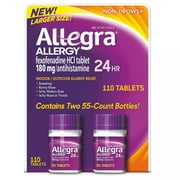 Allegra 24 Hour Allergy Relief 180mg (110 Count)