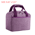 thumbnail image 3 of Sacs à Lunch Durables Compacts Grande Capacité Sac Portable Multifonction avec Poche pour Contenant Alimentaire Isolé et Bloc Réfrigérant Matériau en Papier D\'aluminium Épaissie Conception à Fermeture Éclair Pratique Comp de Lunch Parfait, 3 of 3