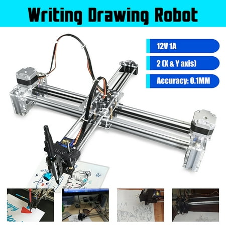 Writting Robot Drawing Robot X Y Axis Extended  Plotter Machine A4 Area DIY 12V 1A (Best Plotter For Cad Drawings)