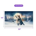 thumbnail image 5 of Hello Winter Siberian Husky Welcome Snowy Night Watercolor Vintage Doormat Husky Dog Lover Gifts Indoor Outdoor Welcome Mat - 01011, 5 of 5