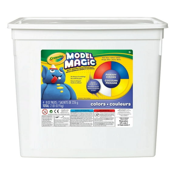 Crayola Model Magic 2lb Resealable Storage Container, Primary Colours