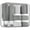 Gray, variant on Micebay Tsa Approved Travel Bottles for Toiletries with Clear Bag 8 Pack，Leak Proof Silicone Squeezable Creams Jars