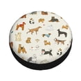 thumbnail image 3 of Gaeub Dogs Funny Pets 14-17in Tire Cover, Spare Tire Cover, for Camper Caravan, Trailer, Car, Truck, SUV, Jeep - 15 inch, 3 of 9