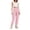 Pink, variant on Women's Cargo Jogger Pants Elastic Waist Casual Tactical Tapered Utility Pants with Pockets