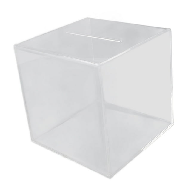 Banque d'Épargne Transparente, Grande Capacité Boîte à Pointe Acrylique Transparente pour Enfants Adultes avec Fonction de Vote pour Événements