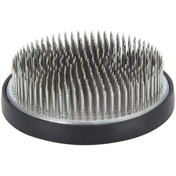 Flower Frog Kenzan Flower Arranging Frog,Round Flower Arranging Frog Spiky Frog Fixed Tools for Flower Arrangements Floral Arranging Pin Needle Holder (Copper/Stainless Steel) (2#)