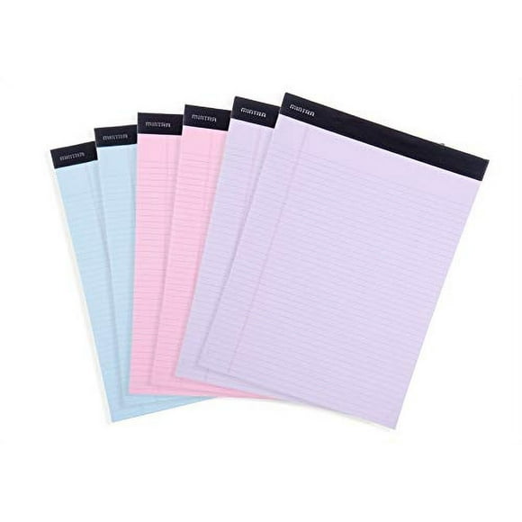 Bloc de notas legales Mintra BASIC PASTEL 6pk 21.59cm x 27.94cm REGULAR CUADRICULADO