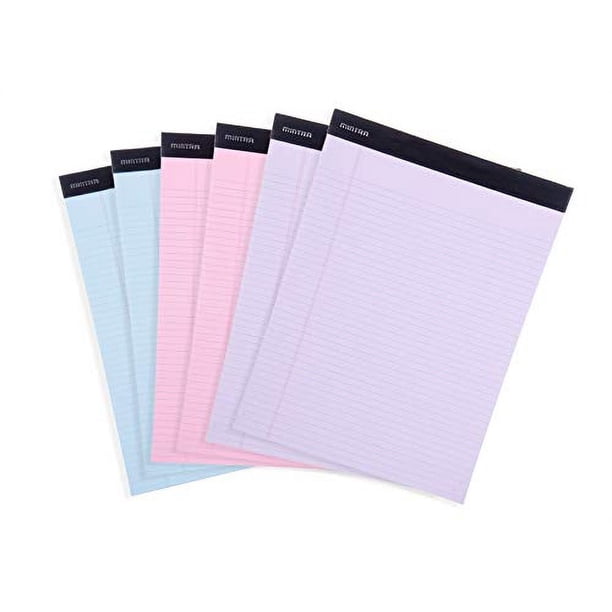 Bloc de notas legales Mintra BASIC PASTEL 6pk 21.59cm x 27.94cm REGULAR CUADRICULADO