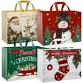 thumbnail image 1 of Paquete de 12 bolsas grandes reutilizables para regalos de Navidad Stypop, 43 x 32 x 17 cm, 1 of 8