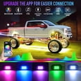 thumbnail image 2 of Luces LED tipo rock para camiones Honalia, 12 cápsulas RGB con APP Music, 2 of 6