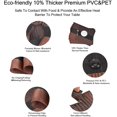 thumbnail image 3 of WeiHuan Toys Store Juego de 4 manteles Individuales de Vinilo Tejido Resistente al Calor, tapete de Mesa de PVC Lavable Antideslizante, tapetes de plástico Premium fáciles de Limpiar para Mesa de Come, 3 of 5