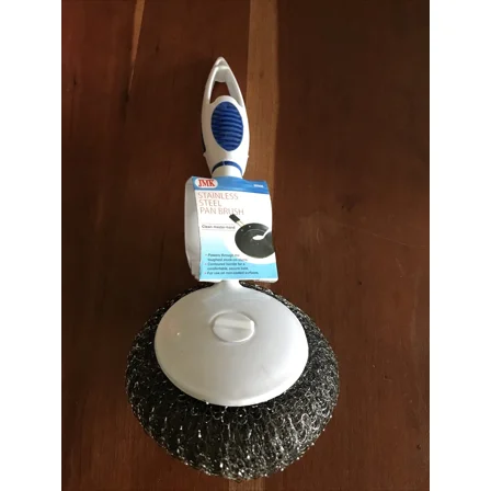 Jmk Stainless Steel Pot & Pan/Grill Scrubber Brush With Handle