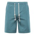 thumbnail image 1 of Abcnature Men's Athletic Shorts, Sports Gym Running Short Pants, Fashion Plus-Size Man Solid Elastic Waist Loose Pockets Bandage Shorts, Cargo Casual Hiking Shorts Green M, 1 of 2