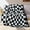 Black, variant on Elegant Comfort Checkered Reversible Throw Blanket, 50x70 , Lightweight Knitted Fleece, Warm Velvet Fluffy Throw, Bed, Sofa, Gold