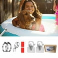thumbnail image 7 of Swimming Pool Pipe Holders 2-Pack, ABS, Fits 0.98-1.5in Hoses, with Stainless Clamps Tapes, Blue/White, Easy Install, 7 of 7