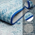 thumbnail image 6 of FULIE 6'x9'Rugs Vintage Floral Rug Retro Large Traditional Floor Carpet,Light Blue/H-15, 6 of 7
