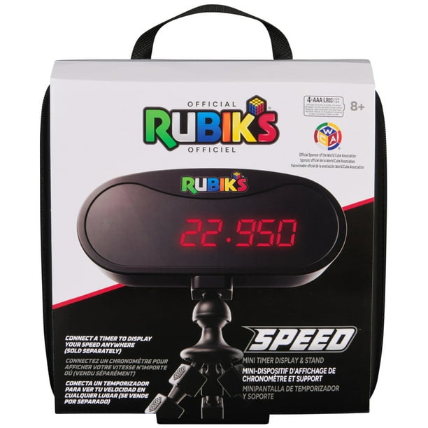 Minitemporizador Rubik's Cube y soporte con funda para Speedcubing