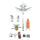 thumbnail image 3 of Juguete de transbordador espacial con bordes lisos, escala realista, educativo, imaginación espacial, juego de cohete de aleación para niños, avión y traje cohete., 3 of 14