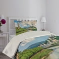 thumbnail image 4 of Ambesonne European Quilted Coverlet 2 Pcs, Salzburg Land Cloudy, Twin Size, Multicolor, 4 of 5