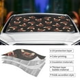 thumbnail image 4 of Kdxio Bulldog with Sunglasses Print Front Windshield Sun Shade,Folding Auto Sunshade for Car Truck SUV-Small, 4 of 7