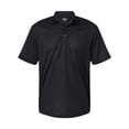 thumbnail image 1 of Saratoga Performance Mini Mesh Polo, L, Black, 1 of 1