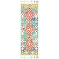 thumbnail image 3 of SAFAVIEH Aspen Linnette Geometric Wool Runner Rug, Green/Red, 2'3" x 7', 3 of 10