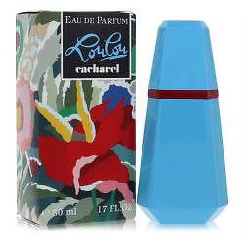 Cacharel Lou Lou 香水 青と赤の六角形デザイン Vintage瓶 LouLou Cacharel perfume - a fragrance for women 1987