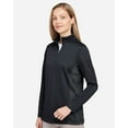 thumbnail image 2 of Harriton M786W Women's Flash Snag Protection Plus IL Colorblock Quarter-Zip Pullover-Black/ Dark Charcoal-S, 2 of 6