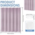 thumbnail image 2 of Dznils Waffle Shower Curtain with Hooks, Thick Weighted Fabric Bathroom Curtain, Lavender, 72" x 72", 2 of 9