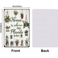 thumbnail image 2 of Hanging Potted Plant Tin Sign Garden Home is Where My Plants are Vintage Metal Signs Cacti Aloe Vera Funny Metal Plaque for Home Outdoor Garden Farmhouse Girl's Room Office Outside, 2 of 9