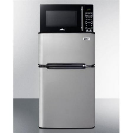 Summit Appliance 2 Door Microwave & Refrigerator-Freezer Combination with Allocator