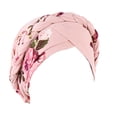 thumbnail image 1 of Minnieouse Pack de 3 estampados de moda turbante cómodo patrón europeo diademas estilo musulmán elasticidad accesorios para el cabello para Sombreros Rosado, 1 of 6