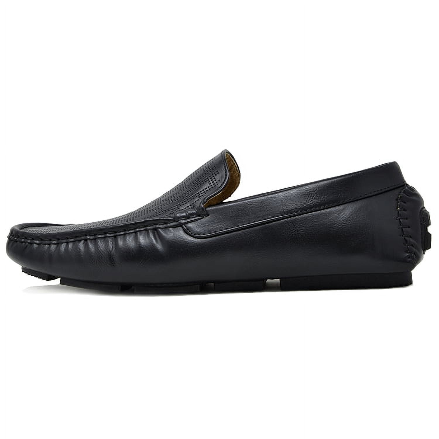 Norty Men's Brixton Payne Summer Boat Shoes – Casual Moccasin Slip-On Loafers, Faux Leather, Non-Skid Sole, Cushioned Insole