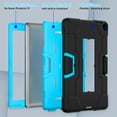 thumbnail image 4 of Dteck Rugged Case for for Onn 8 Inch Tablet Gen 3 (2022 Model:100071483), Heavy Duty Hybrid Shockproof Kickstand Cover Case, Black + Blue, 4 of 7