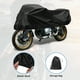 thumbnail image 5 of Cubierta de motocicleta exterior impermeable, cubierta de medio motocicleta 420D-PU negra, protección contra el sol y la lluvia, se ajusta a 96.46"x41.34"x25.59", 5 of 7