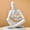 White, variant on Beige Resin Thinker Reader Statue, 4.53 × 3.35 × 2.36 Inch Modern Farmhouse Tabletop Decor Sculpture