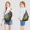thumbnail image 2 of Fashion Forward Sling Backpack - Runway Inspired Abstract Print Shoulder Bag, Anti-Theft for Urban Life, 2 of 4