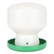 thumbnail image 1 of Automatic Bird Water Fountain Large Plastic Green Cover White Barrel Dispenser for Pigeons Parrots, 1 of 4