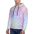 thumbnail image 3 of Naloa Fish Scale1 Men's Casual Hooded Collar Drawstring Hoodies Pullover Sweatshirts Casual Long Sleeve Shirts-XX-Large, 3 of 7