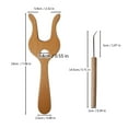 thumbnail image 3 of Braiding Fork with Bent Tip Braiding Needle Knitting Fork Braiding Tool Multifunctional Braiding Tool Set, 3 of 8