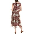 thumbnail image 2 of Rebecca Taylor womens  Floral Midi Dress, s, Red, 2 of 3